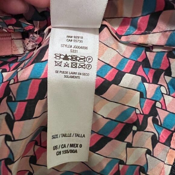 Juicy Couture Strappy Silk Tiered Top  Size 0 - Picture 6 of 7